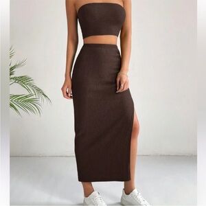 2 Piece Tube Top and Skirt